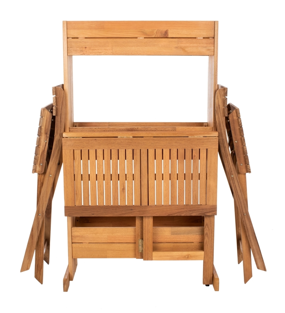 Barley Flower Shelf Bistro Set - Natural - Safavieh - Image 5