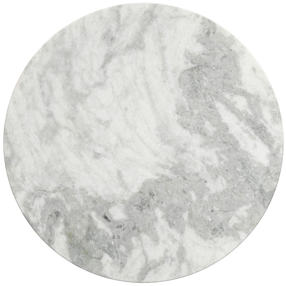 Trenton Marble Top Coffee Table - White / Natural - Image 2