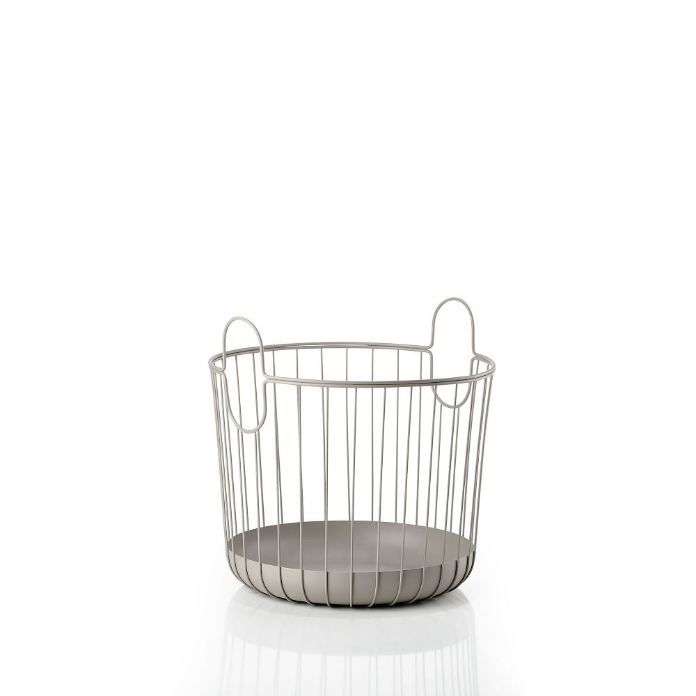 Inu Metal Basket, Large, Taupe - Image 0