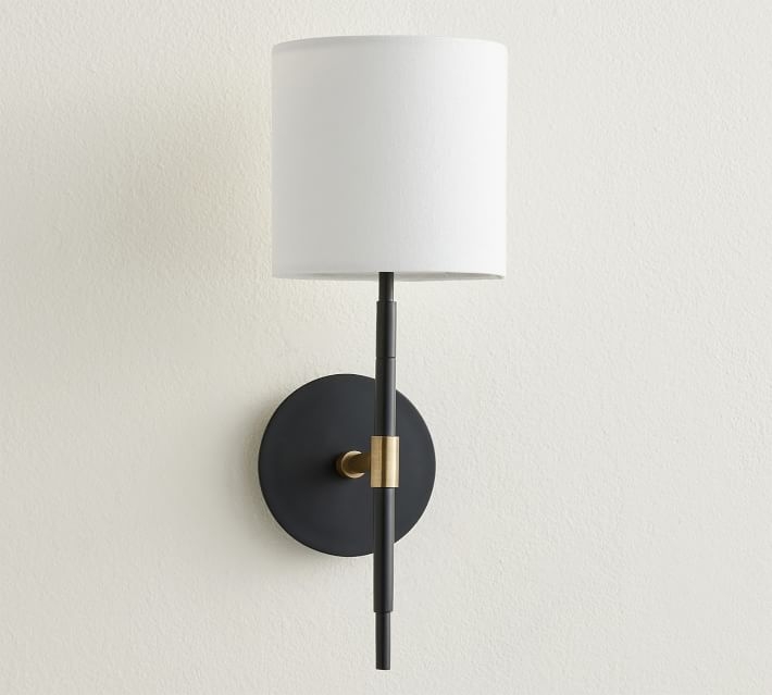Reese Metal Sconce, Bronze & Tumbled Brass - Image 0
