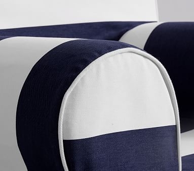 Navy Classic Rugby Stripe Anywhere Chair(R) - Image 3