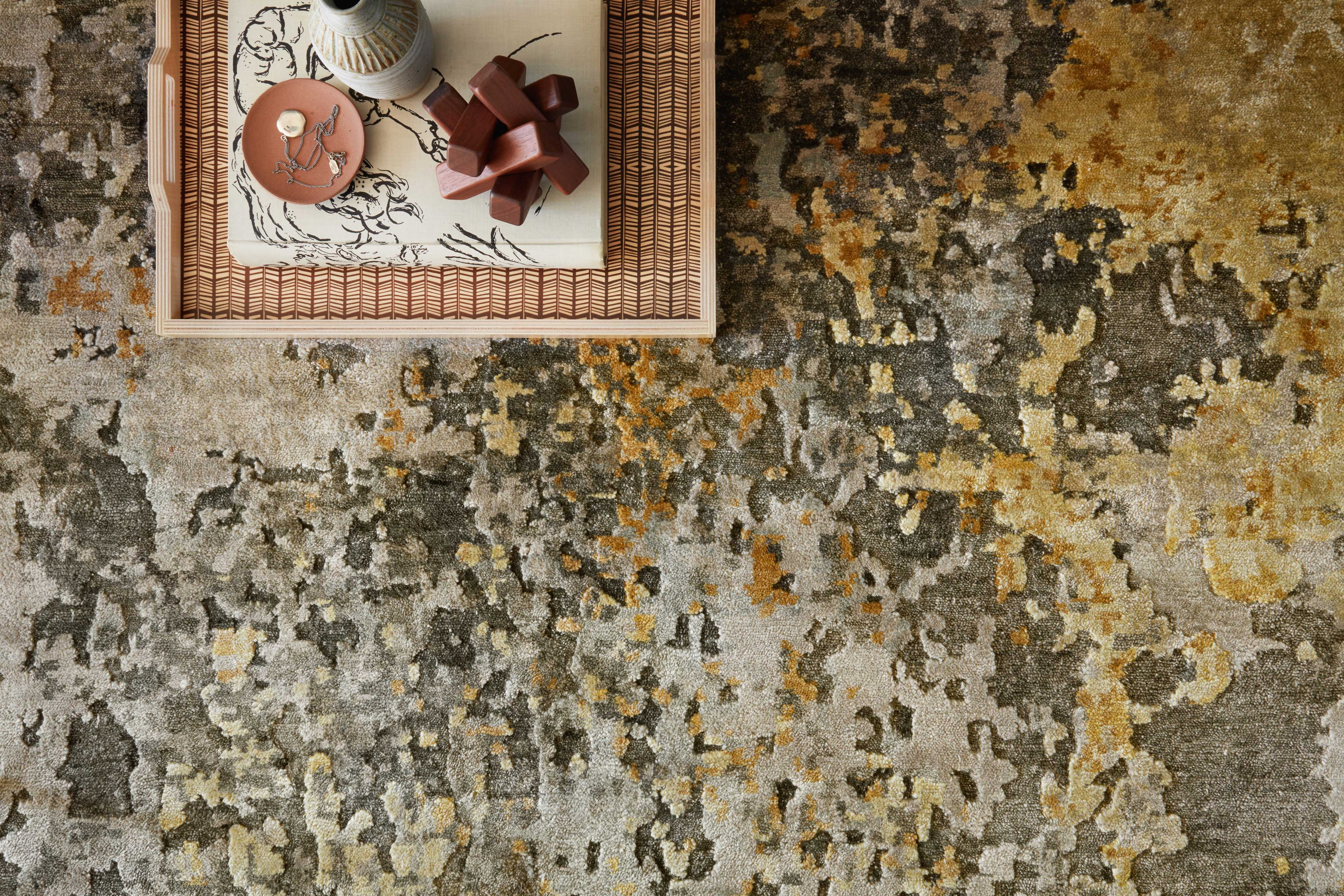 Loloi Elixir Grey / Peridot 18" x 18" Sample - Image 2