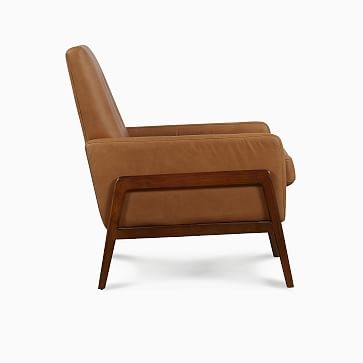 Henley Chair Tan Charme Leather Walnut - Image 3