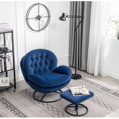 Julia Swivel Lounge Chair And Ottoman - Image 0