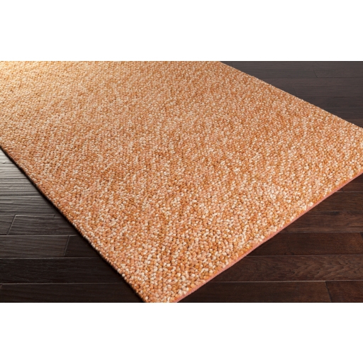 Confetti Orange Indoor 5' x 8' Handmade Rug - Image 1