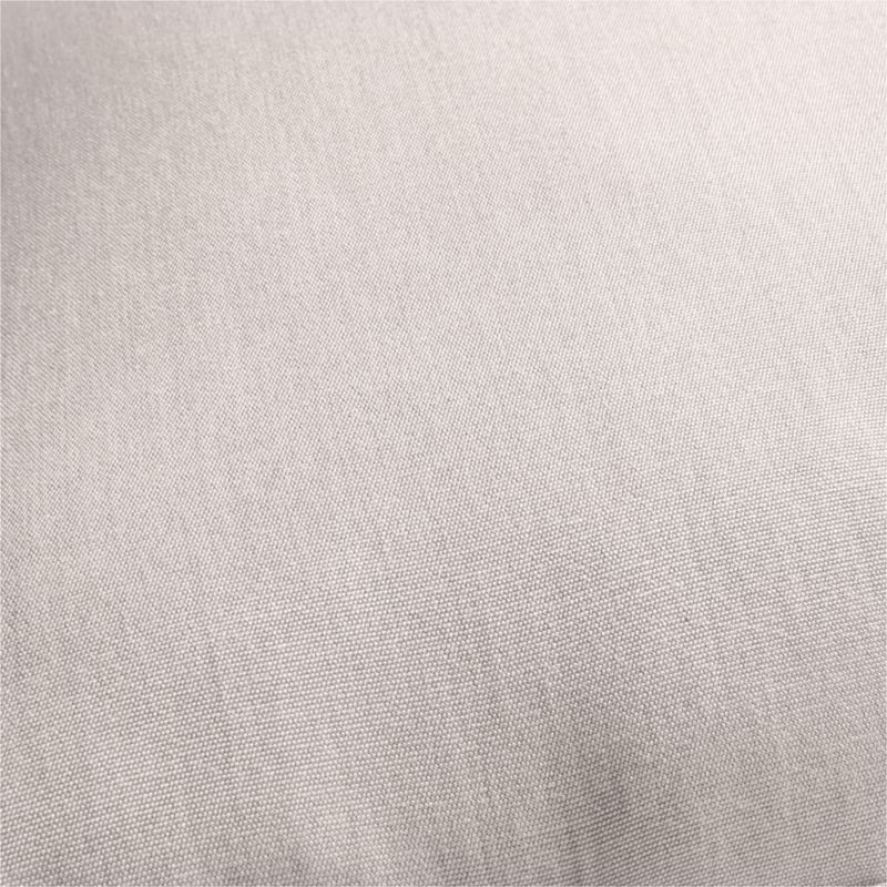 Sunbrella ® Canvas 20"x20" Flax Taupe Outdoor Throw Pillow - Image 2