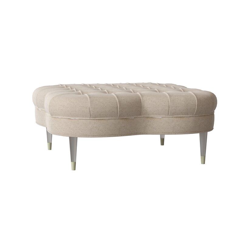 Ambella Home Collection Shamrock 47"" Wide Tufted Cocktail Ottoman - Image 0