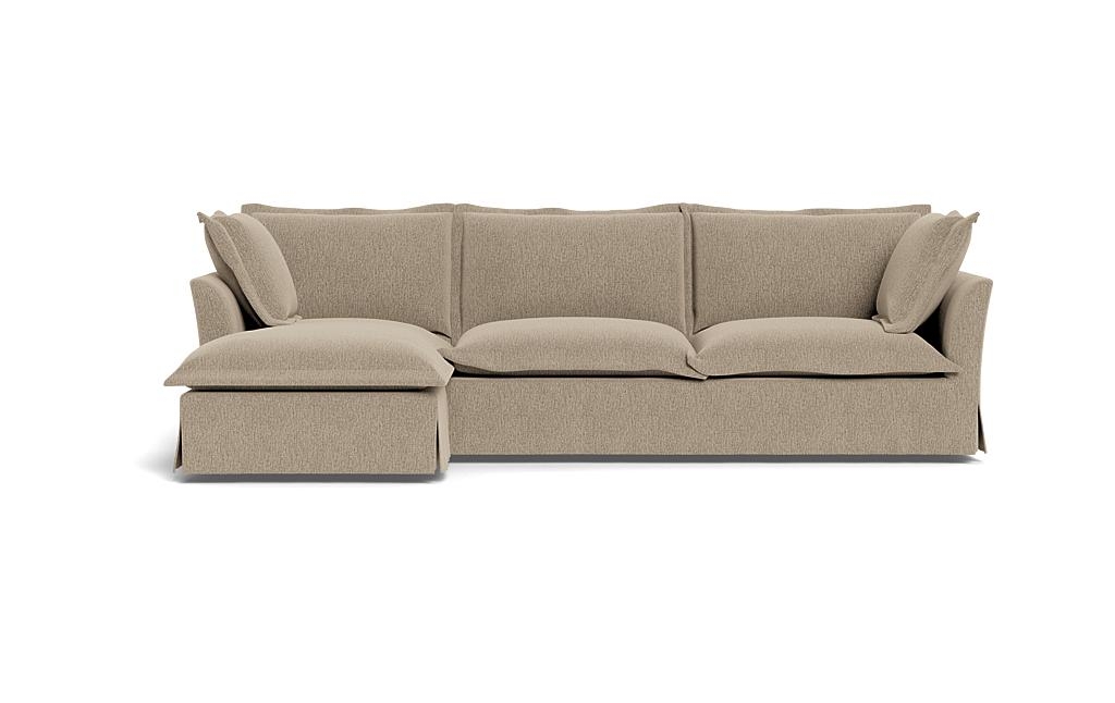 Skylar Slipcovered Left Chaise Sectional - Image 0