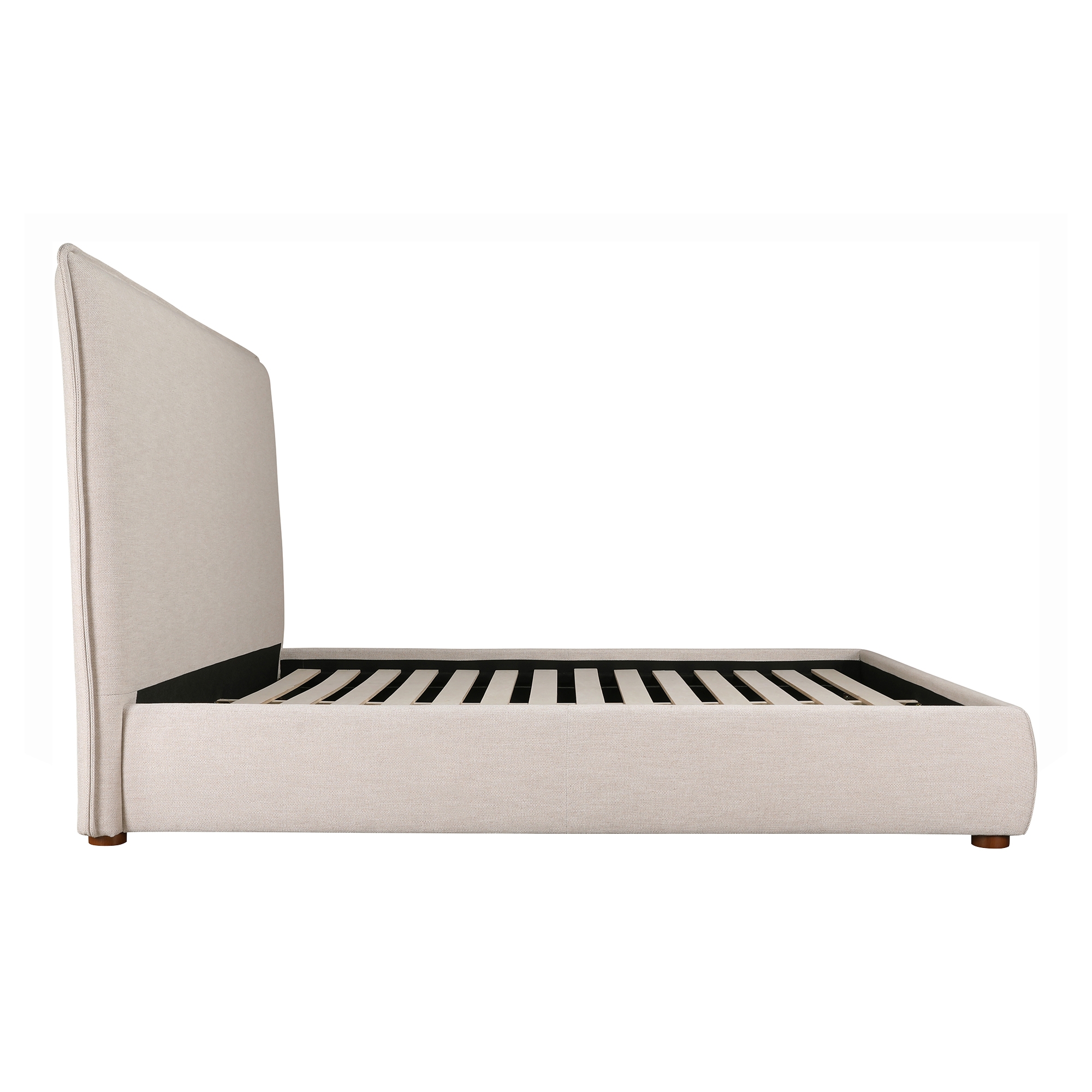 Luzon Queen Bed Tall Headboard Wheat - Image 4