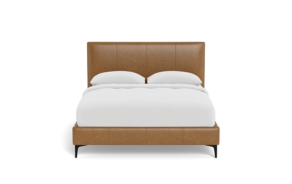Lowen Leather Upholstered Bed with Tufting Option - Image 0