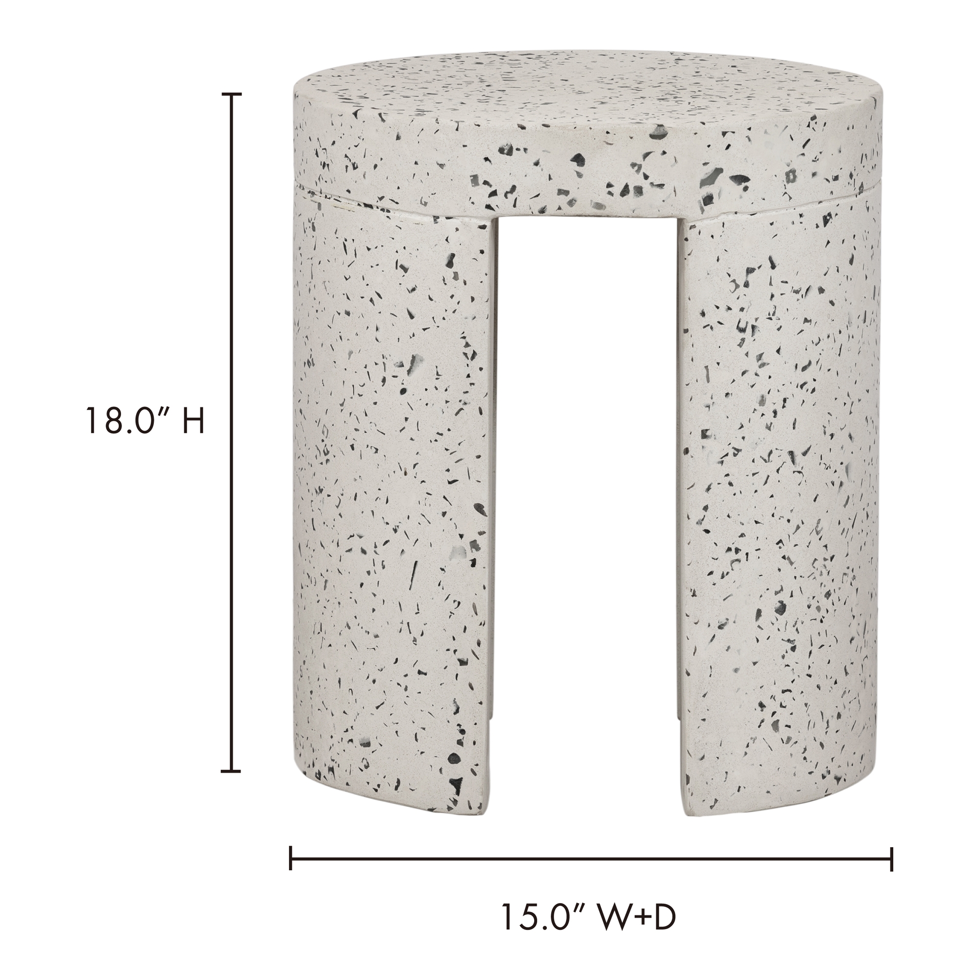 Lyon Outdoor Stool Light Grey - Image 9