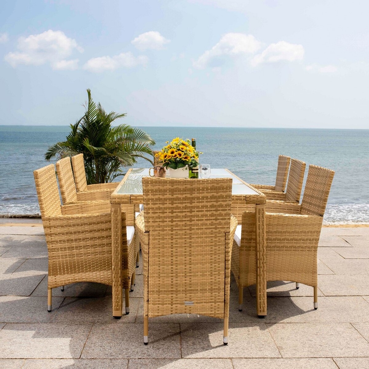 Hailee Dining Set - Natural/White - Safavieh - Image 5