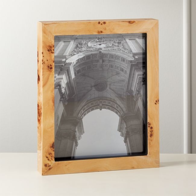 Burl Wood Picture Frame 8"x10" - Image 0