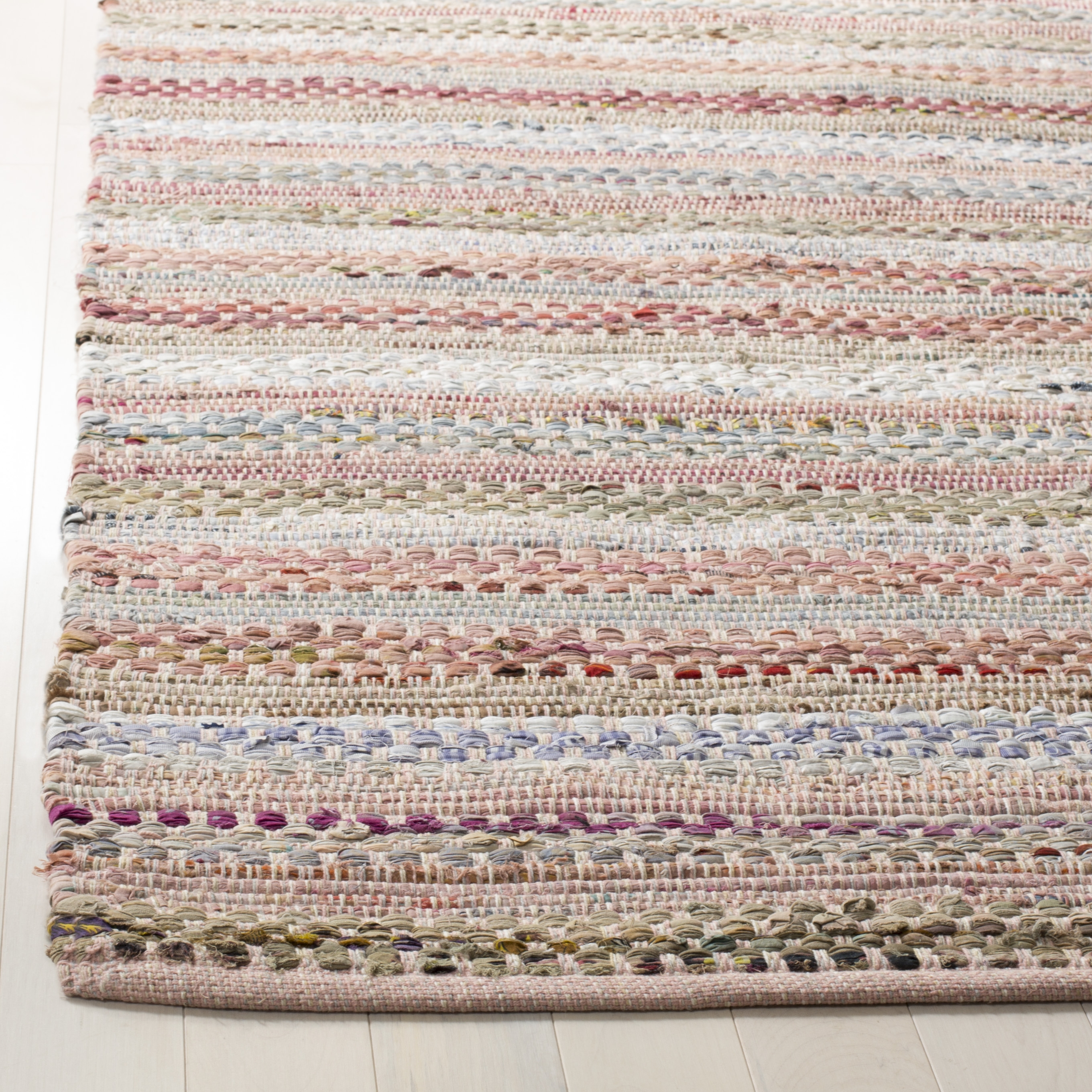 Arlo Home Hand Woven Area Rug, MTK975D, Pink/Multi,  2' 6" X 4' - Image 1