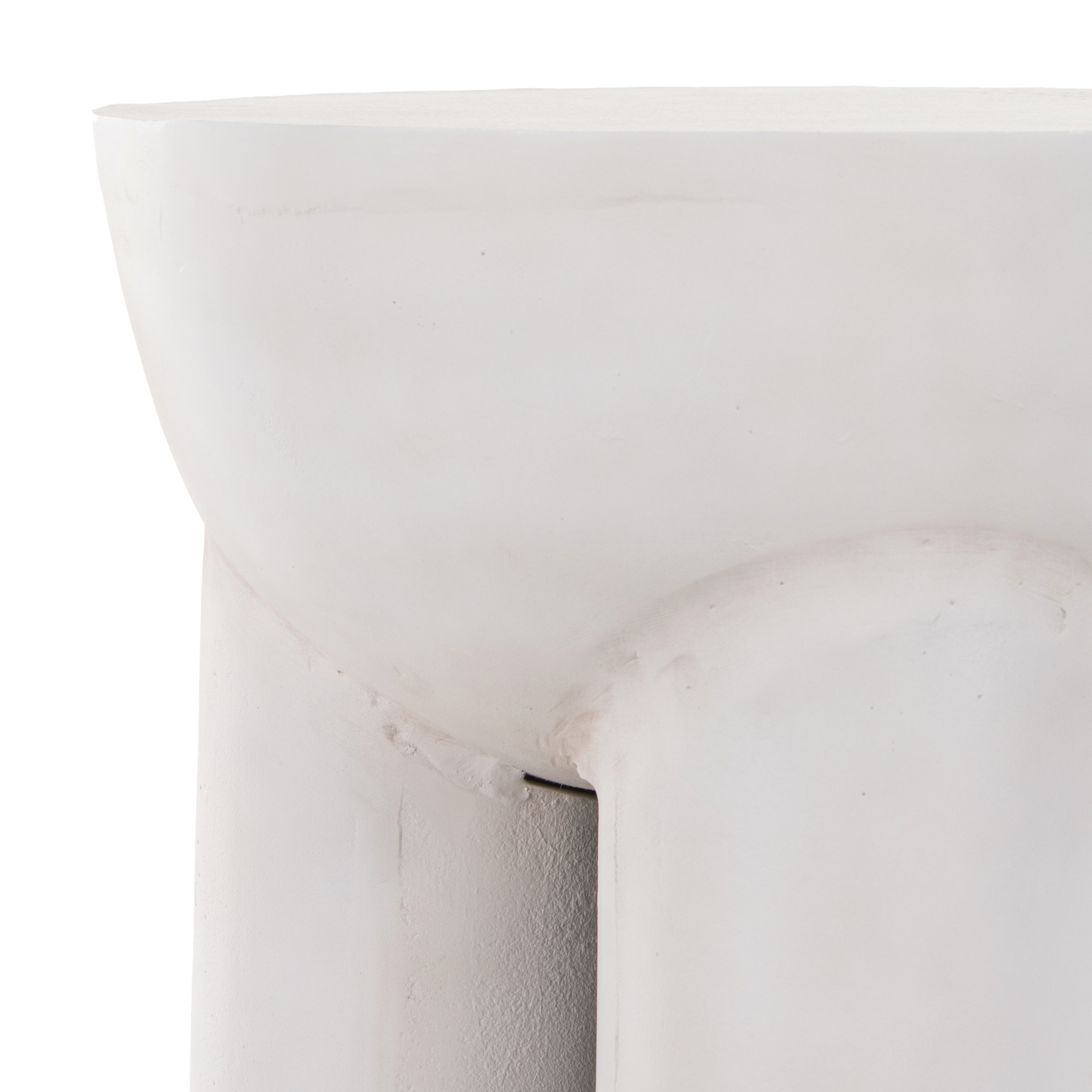 Sante End Table - Textured Matte White - Image 7