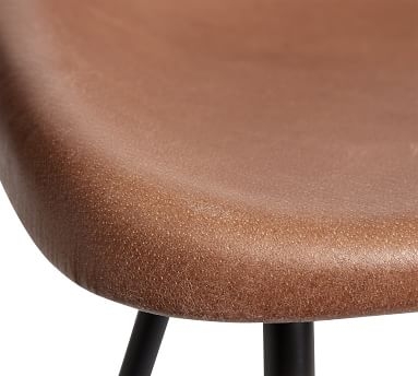 Brenner Leather Counter Stool, Tan - Image 3