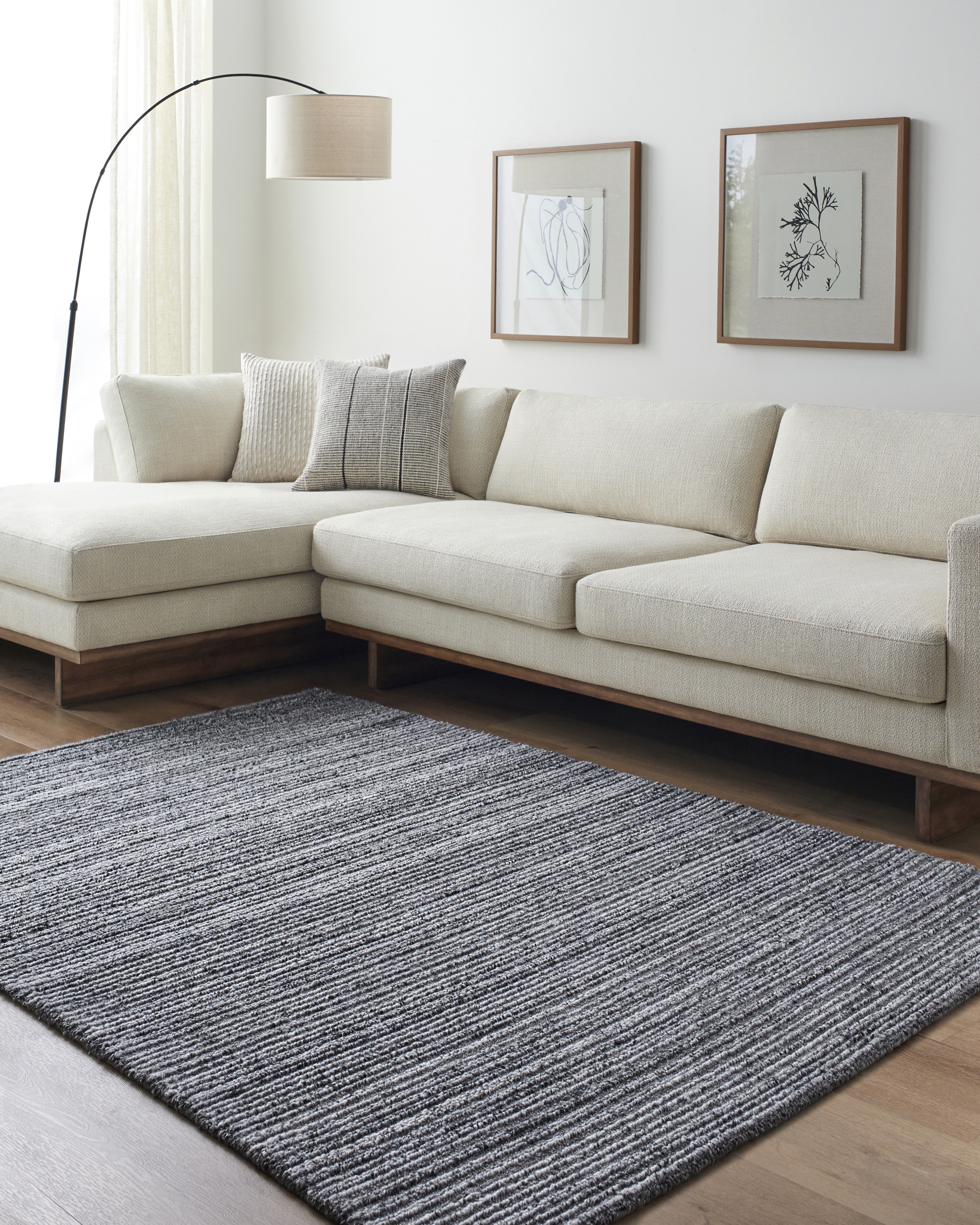 Aubree Black Indoor 12' x 15' Handmade Rug - Image 1