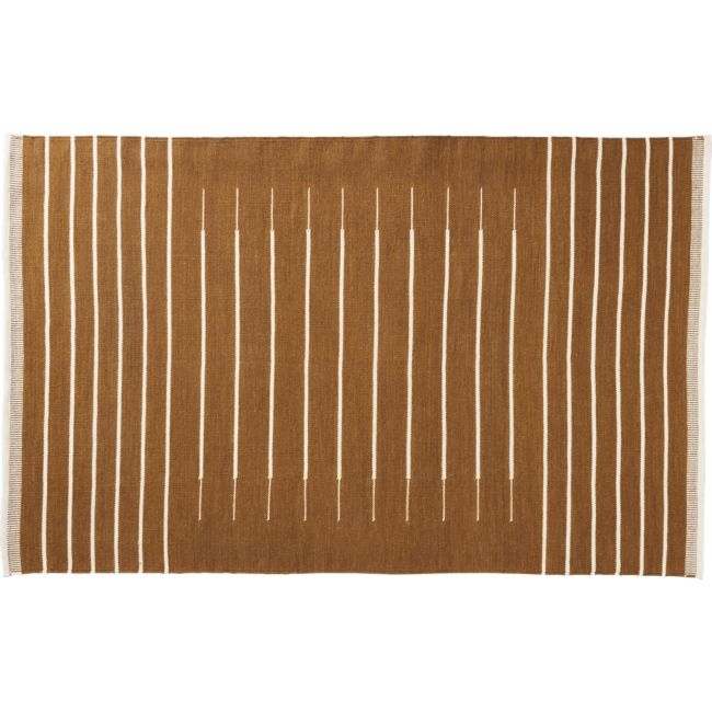 Copper with White Stripe Rug 5'x8' - Image 0