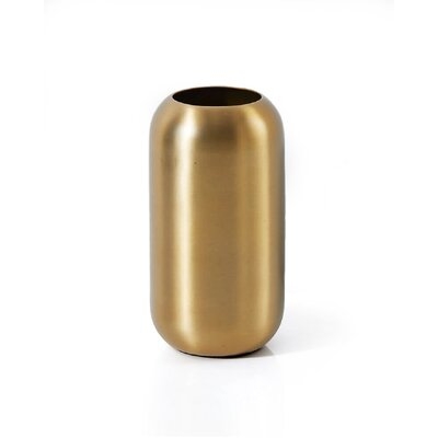 Pilsbury Gold Indoor / Outdoor Metal Table Vase - Image 0