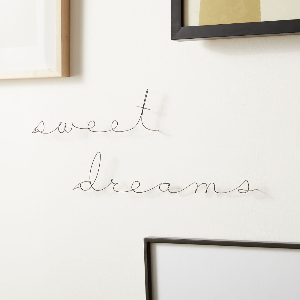 Sweet Dreams Wine Wall Art Black - Image 0