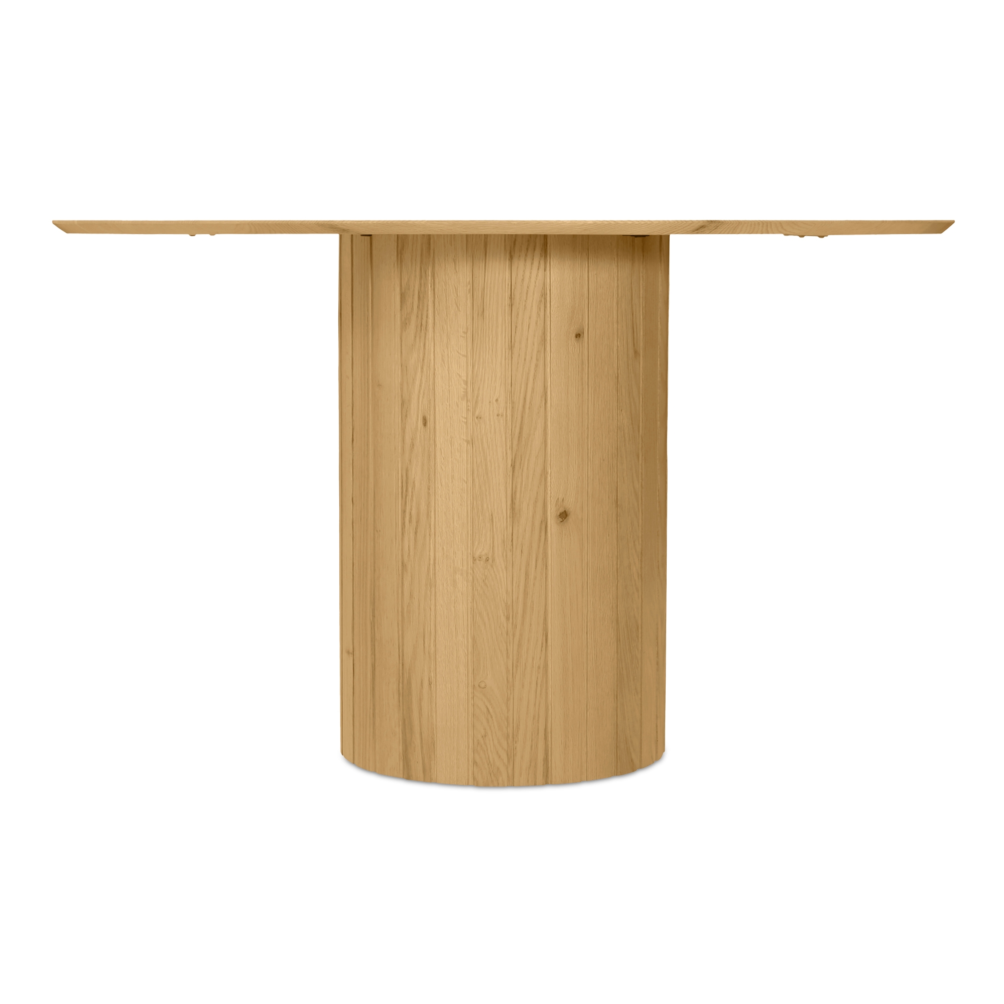 Povera Round Dining Table Oak - Image 1