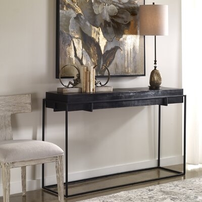 17 Stories Telone Modern Black Console Table - Image 0
