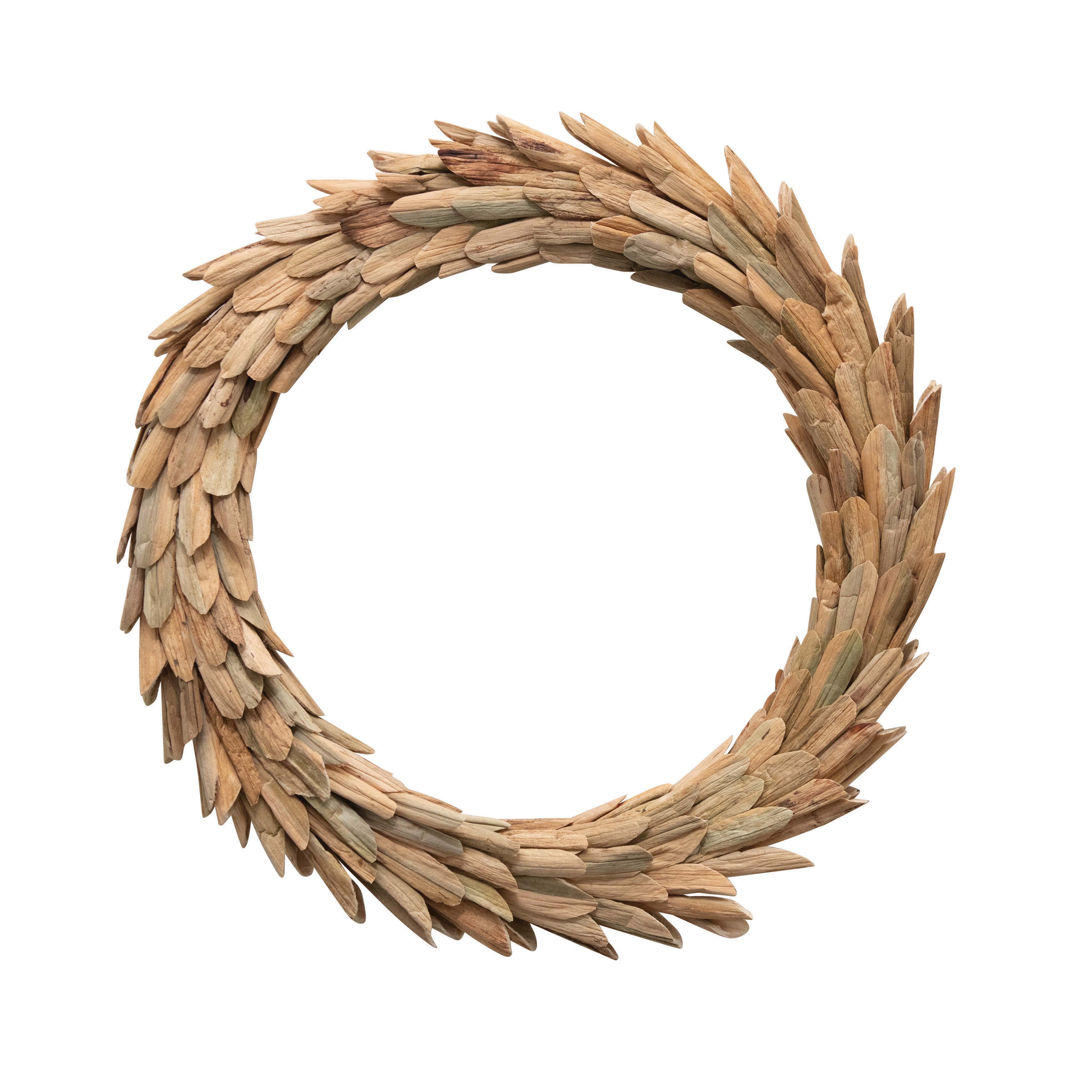 Handmade Dried Natural Buri Leaf Wreath - Image 0