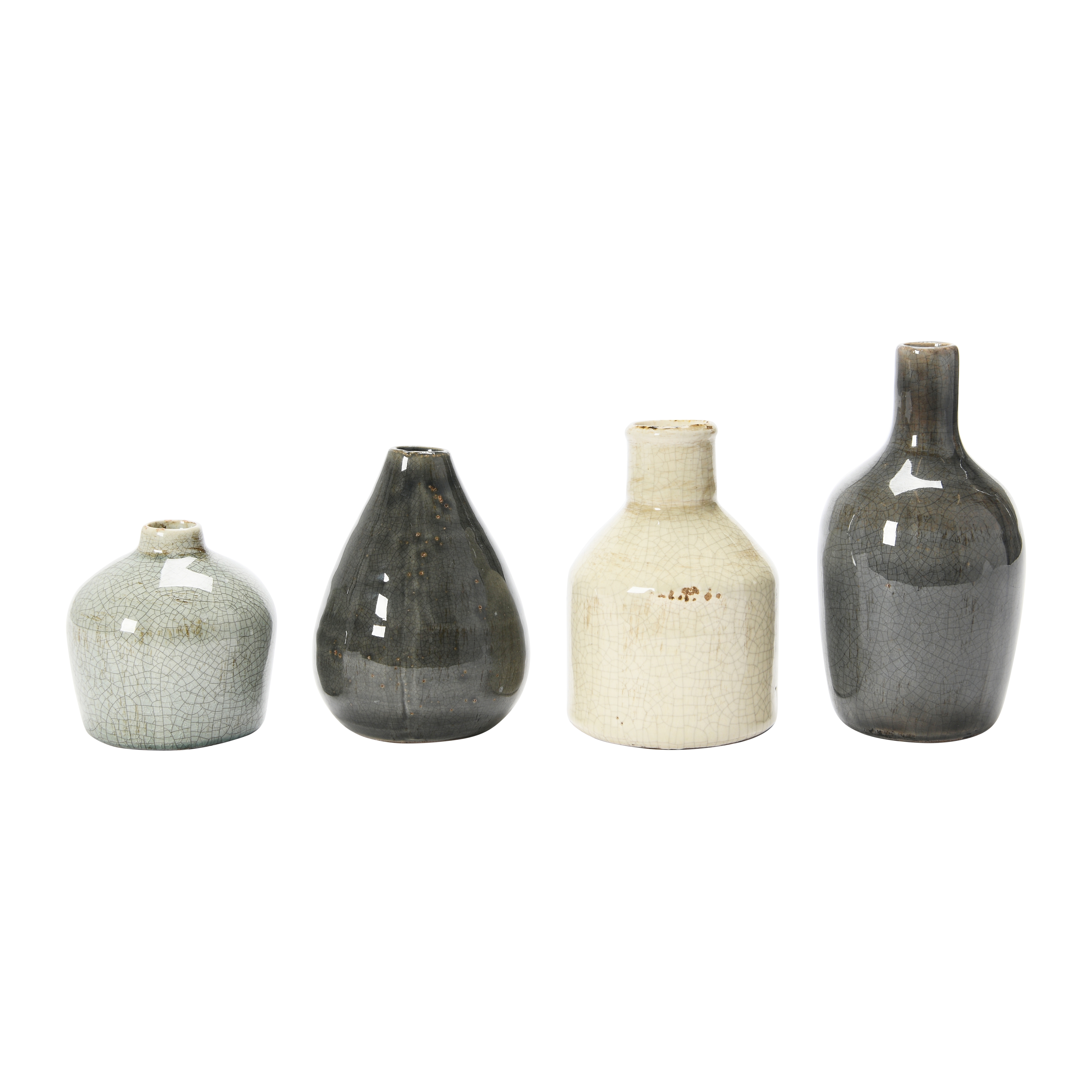 Decorative Stoneware Vases, Set of 4 - Image 0
