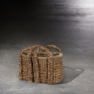 Handled Storage Rattan Basket - Image 0
