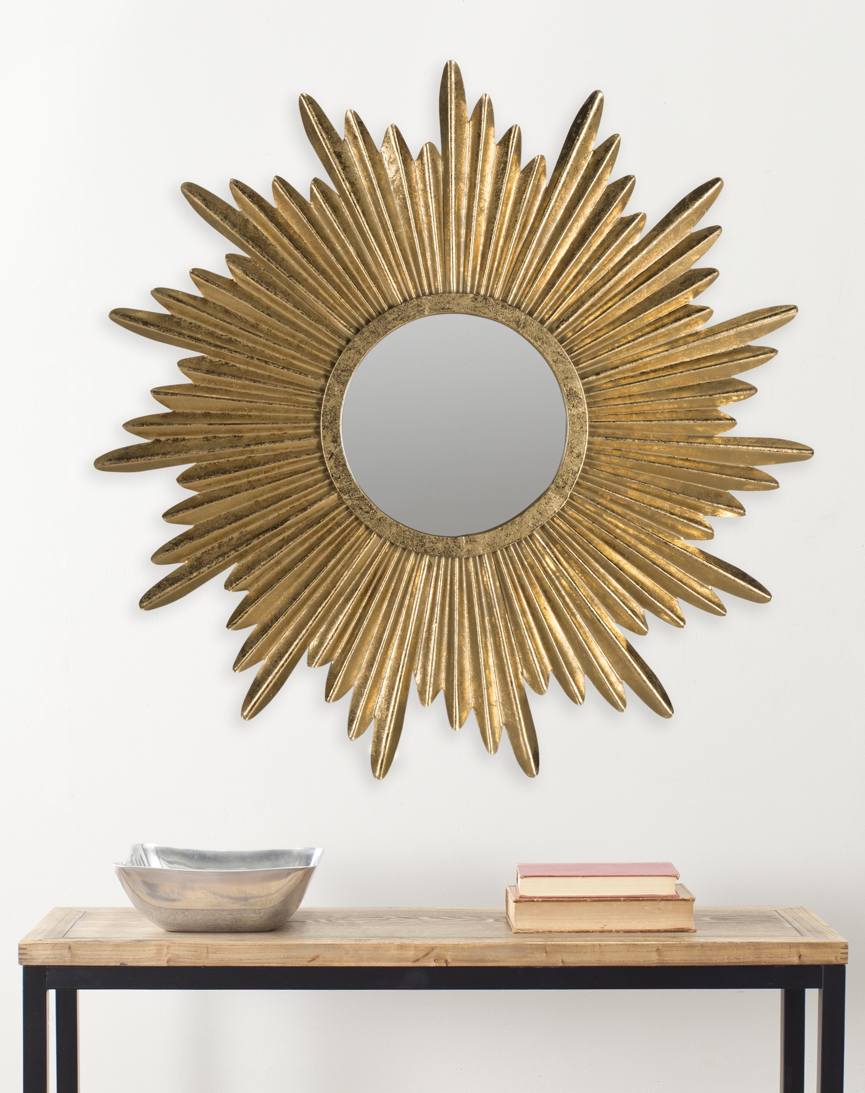 Josephine Sunburst Mirror - Antique Gold - Arlo Home - Image 1