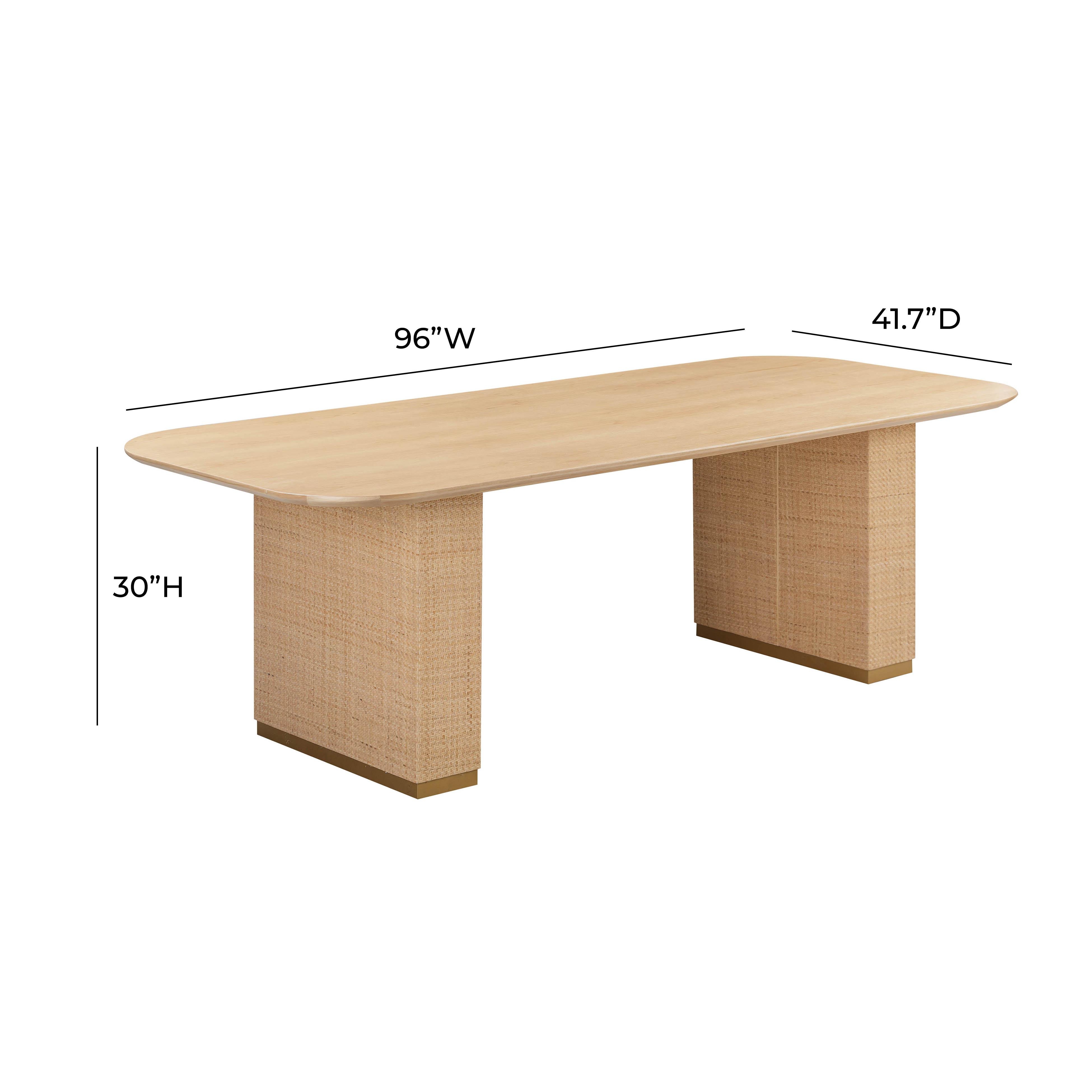 Akiba 96" Rectangular Dining Table TOV FURNITURE Havenly