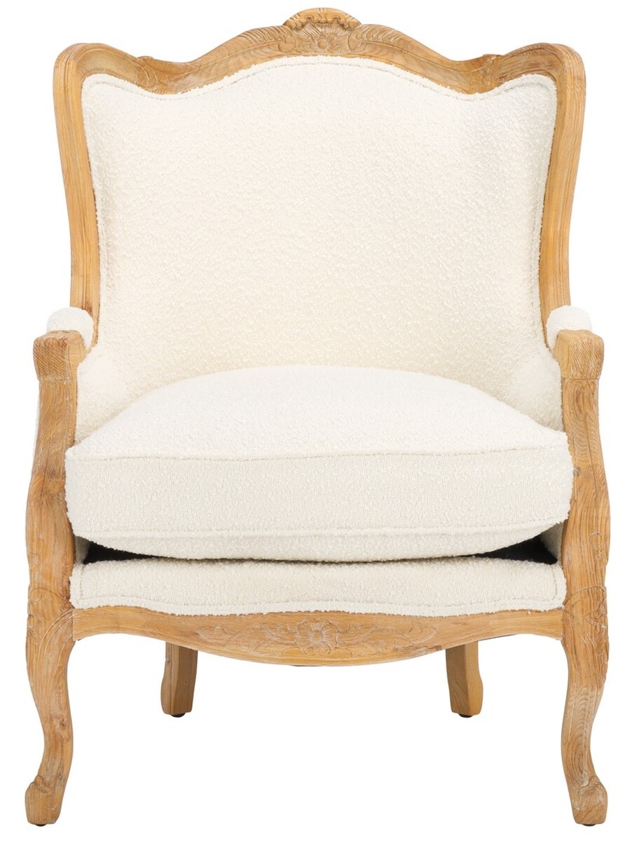 Fallon Wing Chair - Ivory - Safavieh - Image 0