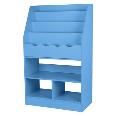 4-Tier Kids Bookcase Rack Cube Unit Toy Storage - Image 0