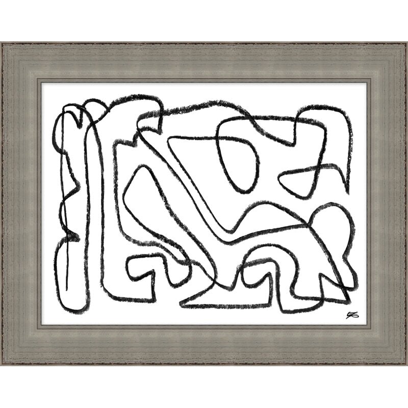 Wendover Art Group Storied Lines 2 by Thom Filicia - Picture Frame Painting on Paper - Image 0