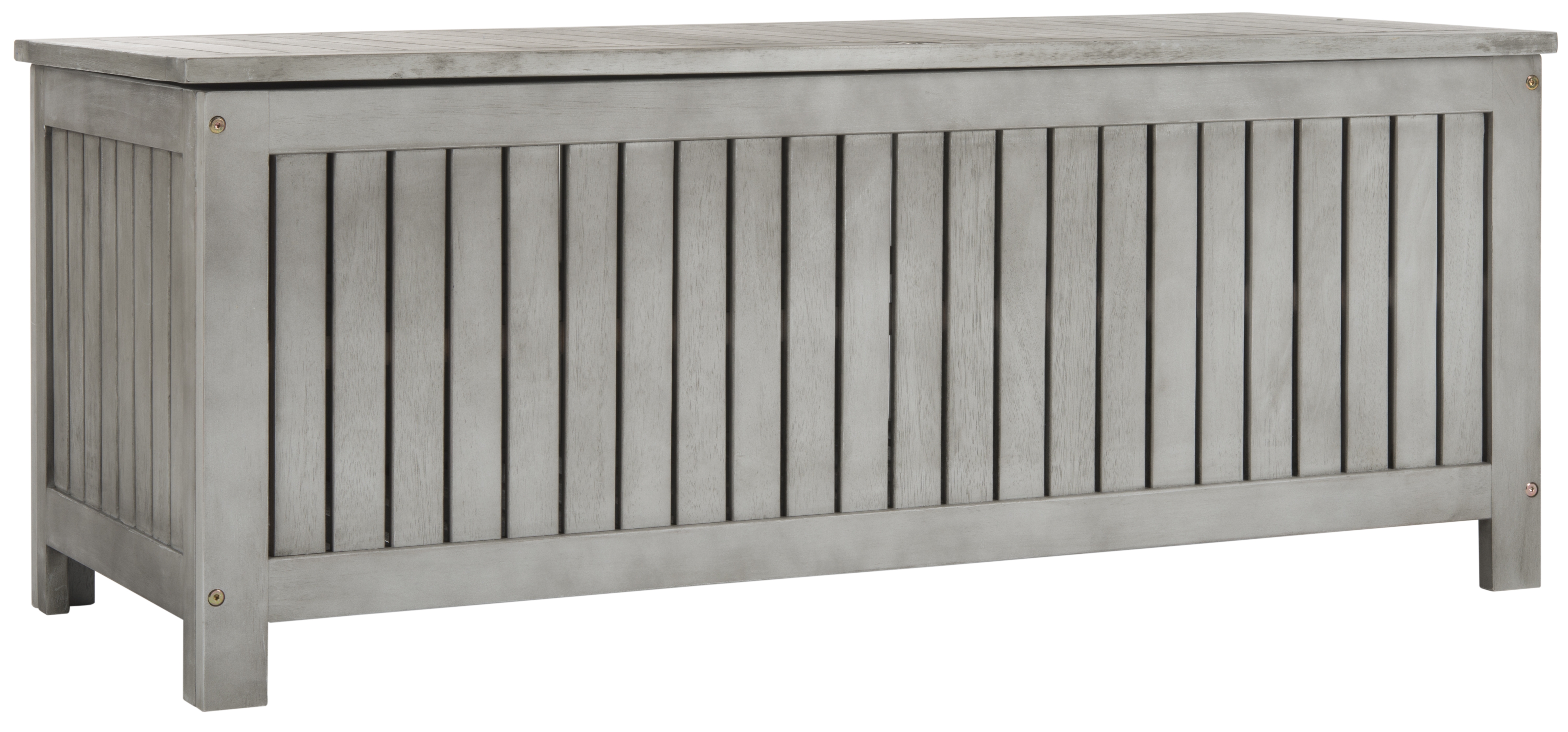 Abri 47.63-Inch L Cushion Box - Grey Wash - Safavieh - Image 1