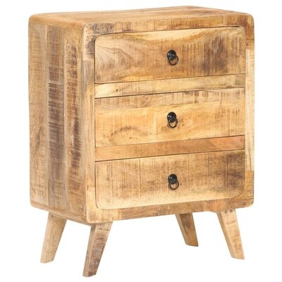 Lizette 3 - Drawer Solid Wood Nightstand in Natural - Image 0