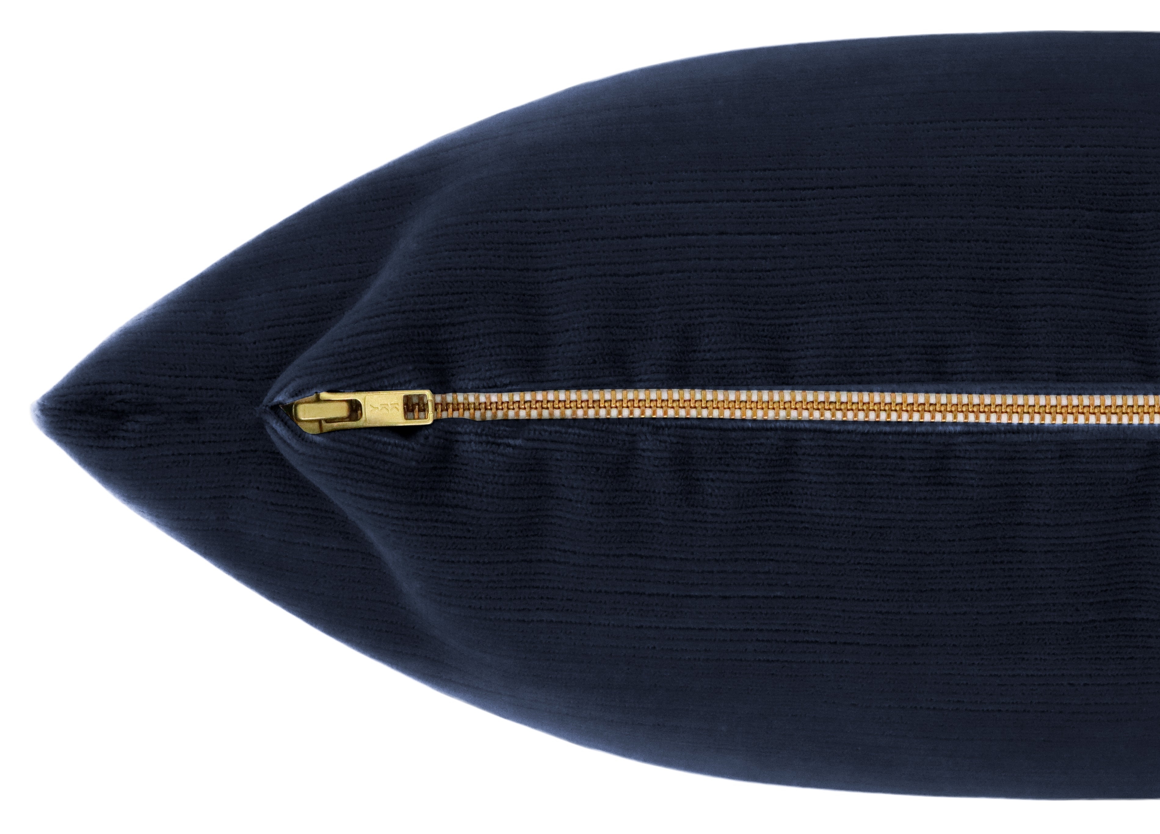 THE XL LUMBAR :: STRIE VELVET // NAVY BLUE - BY THE YARD - Image 1