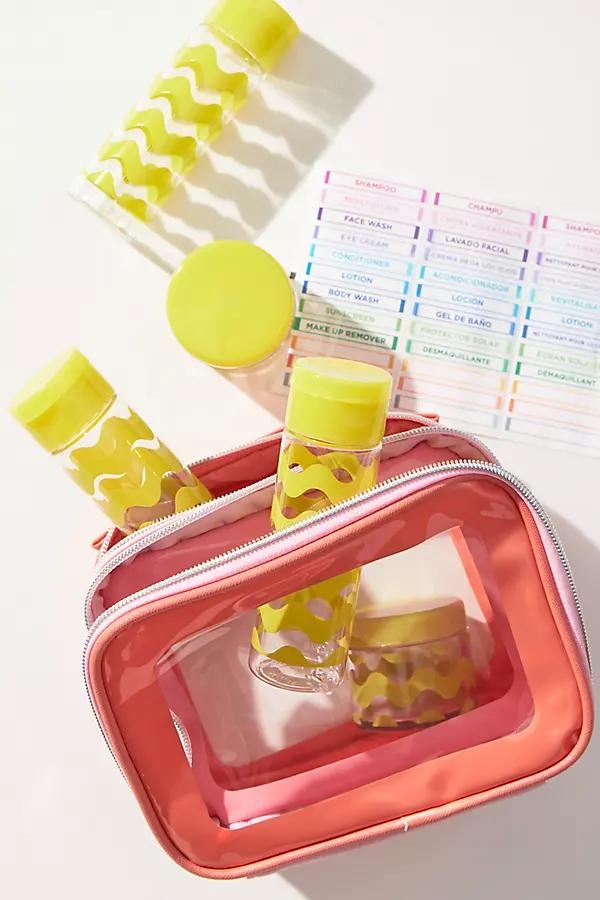 Rickrack 9-Piece Double-Sided Cosmetic Case Travel Set - Image 0