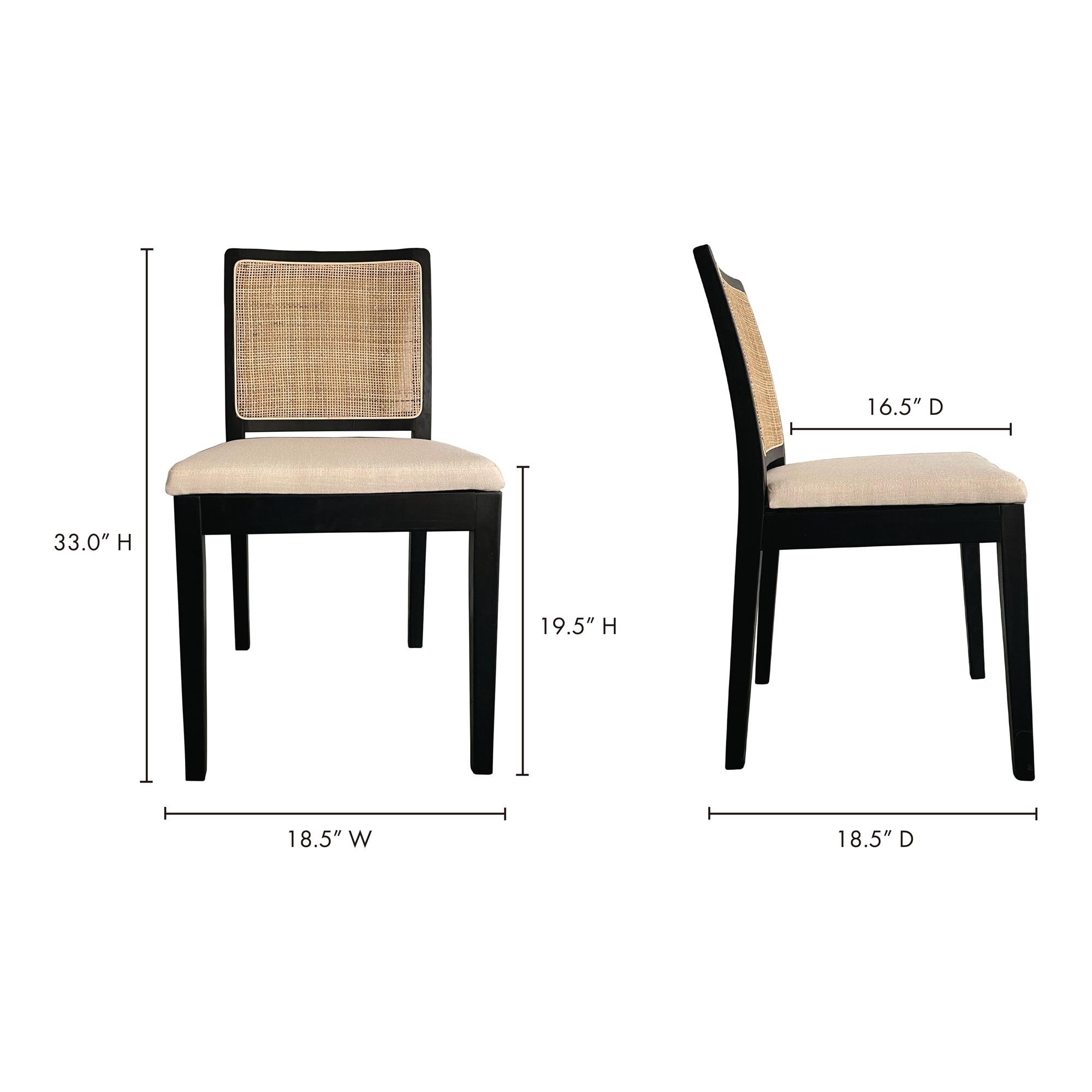 Orville Dining Chair Black - Set Of Two - Image 9