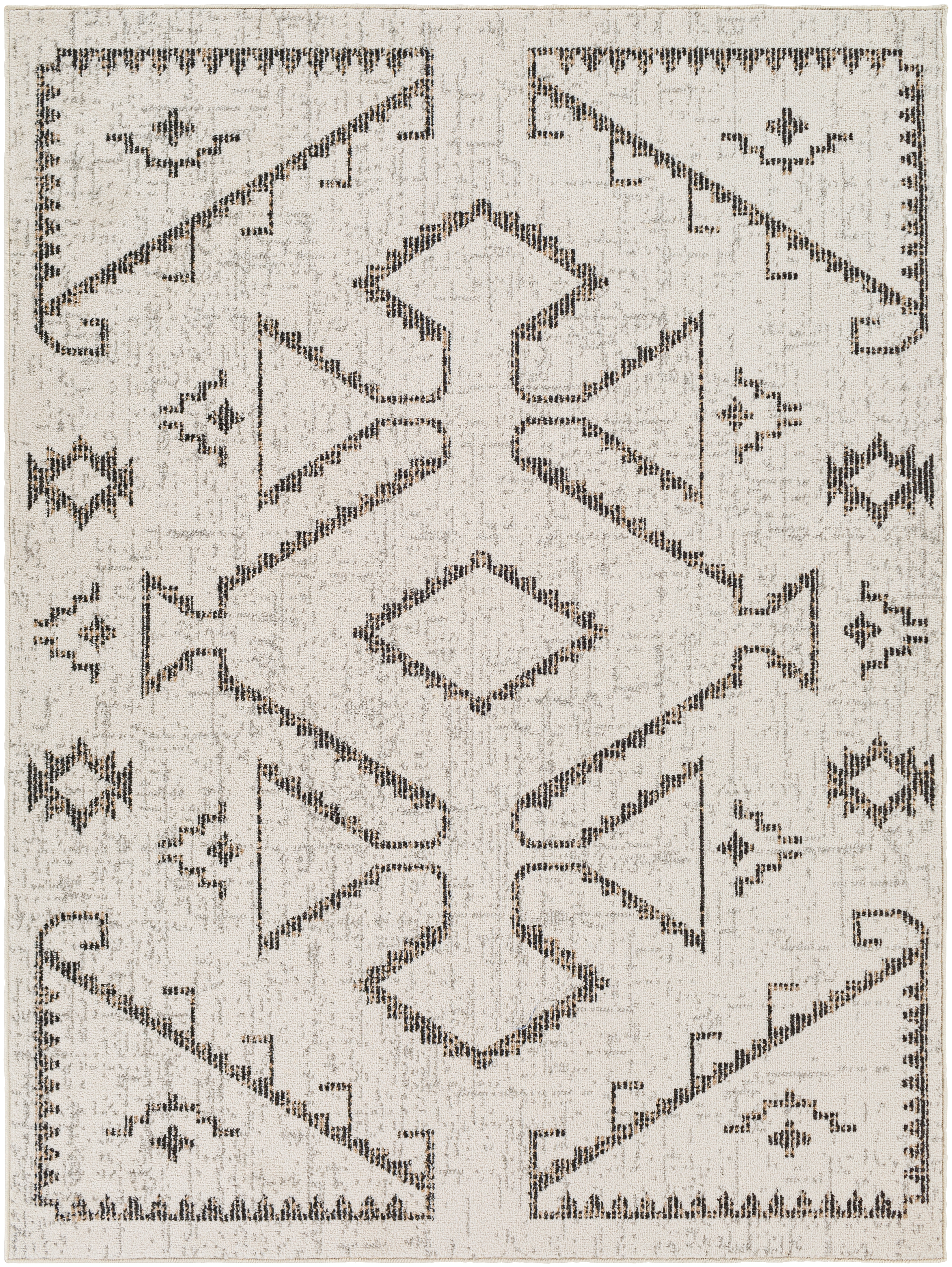 Delphi Beige Indoor 7'10" x 10' Machine Woven Rug - Image 0