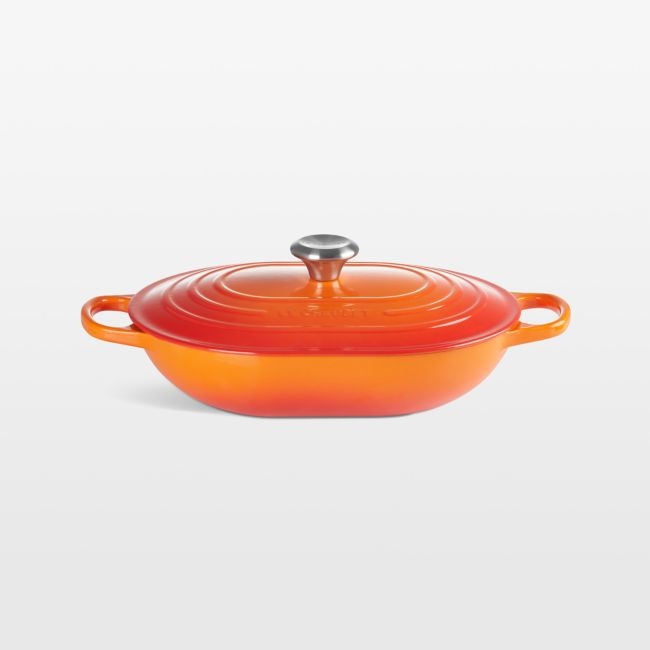 Le Creuset ® 3.75-Qt. Flame Enameled Cast Iron Covered Oval Casserole Dish - Image 0