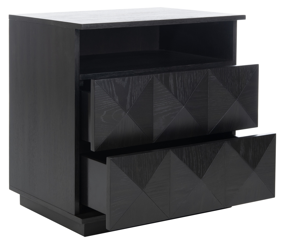 Patty 2 Drawer Nightstand - Black - Image 2