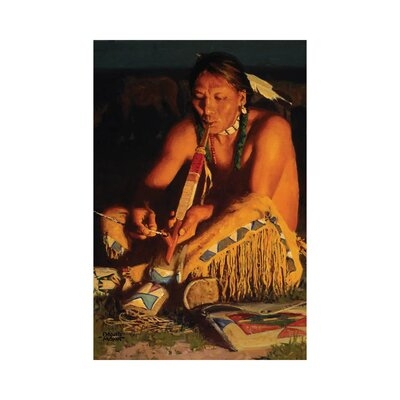 Kiowa Smoke by David Mann - Wrapped Canvas Painting - Image 0