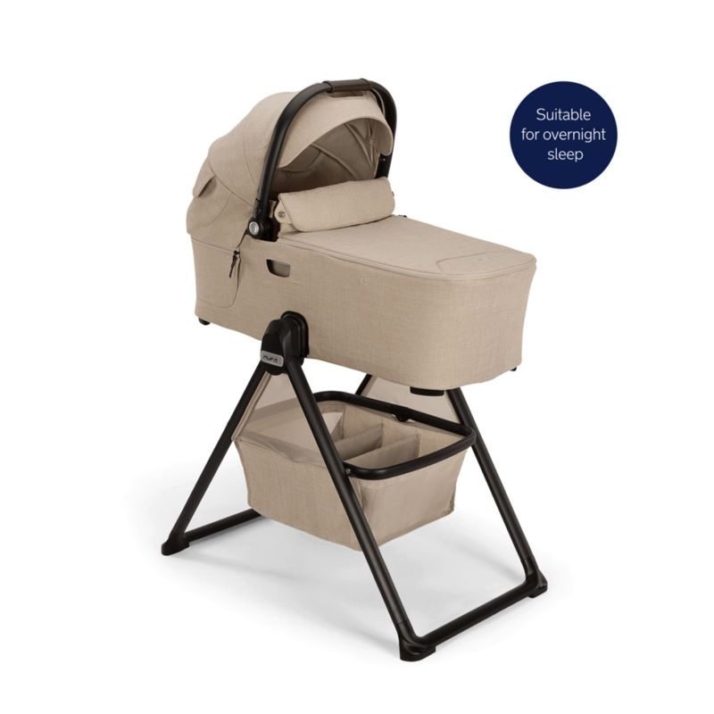 Nuna ® DEMI ™ next Brown Biscotti Baby Bassinet with Stand - Image 3