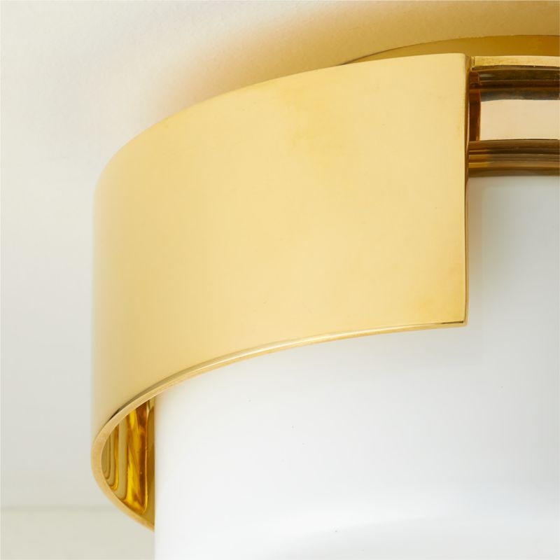 Navi Cast Polished Brass Flush Mount Light - Image 2