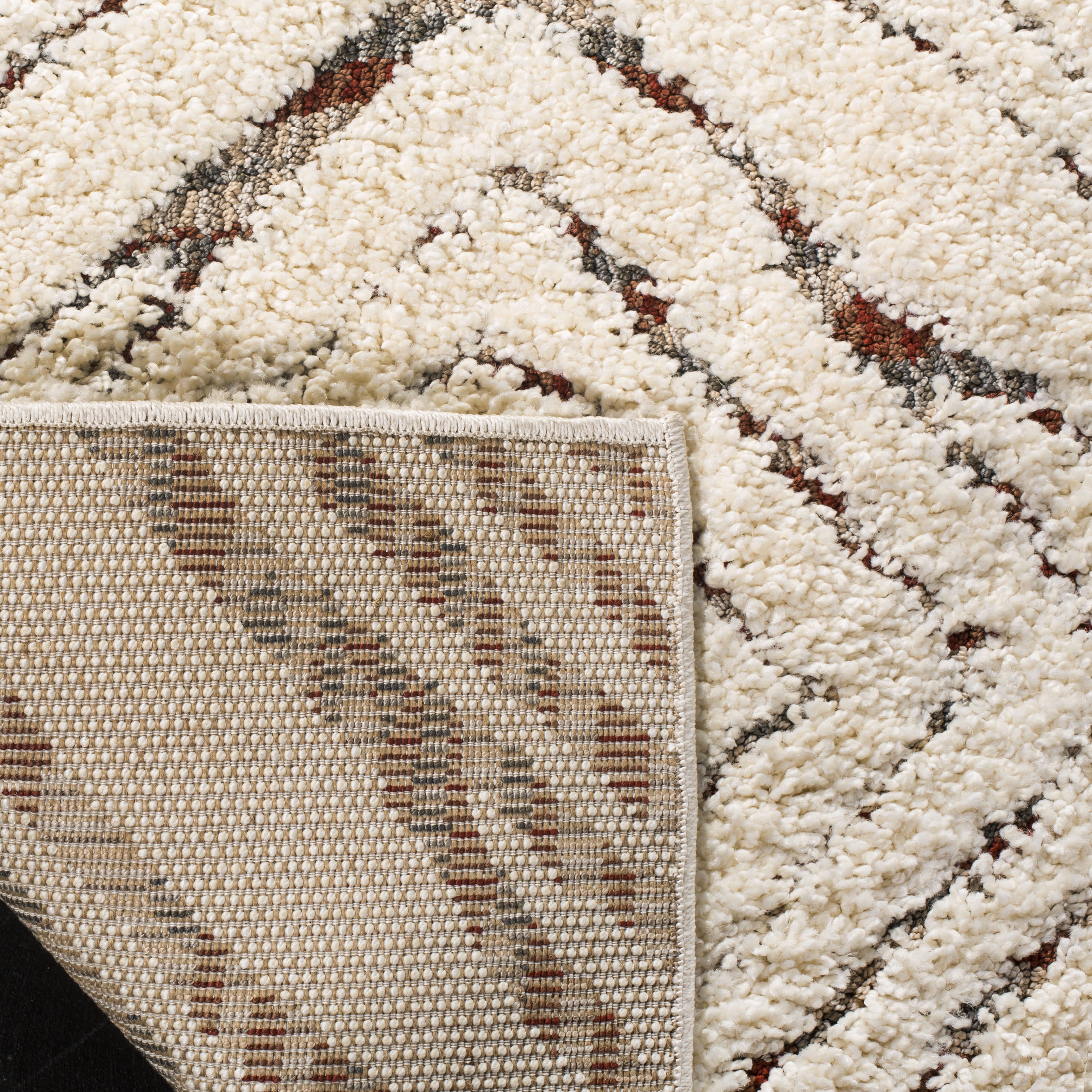 Arlo Home Woven Area Rug, SGG173A, Cream/Multi,  6' 7" X 6' 7" Square - Image 2