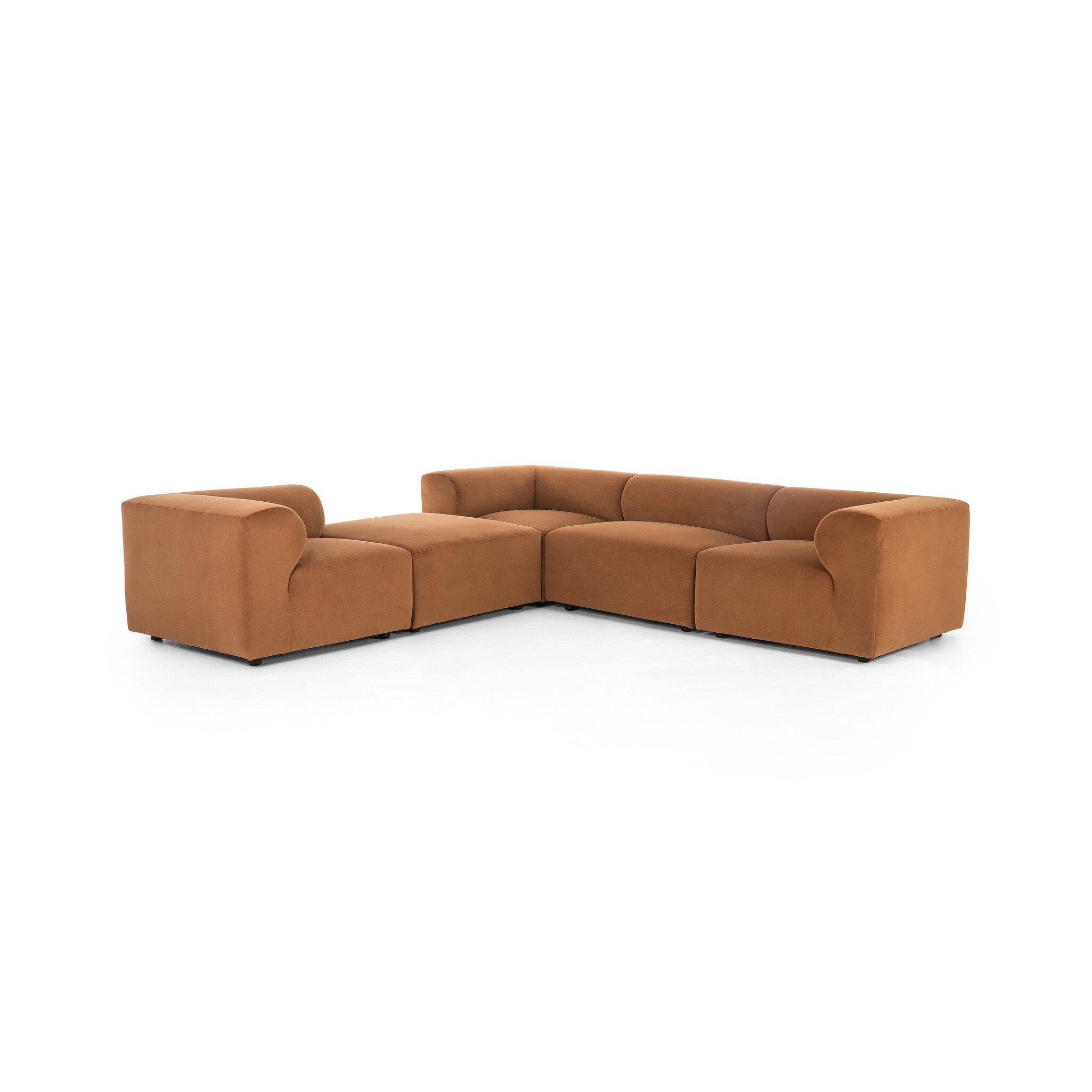 Build Your Own: Collins Sectional - Modern Velvet Tobacco - Image 3