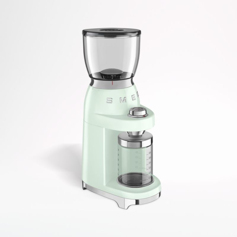 SMEG Pastel Green Retro Conical Burr Coffee Grinder - Image 1