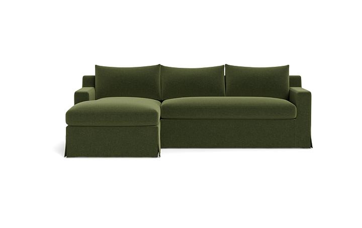 Sloan Slipcovered Left Chaise Sectional - Image 0