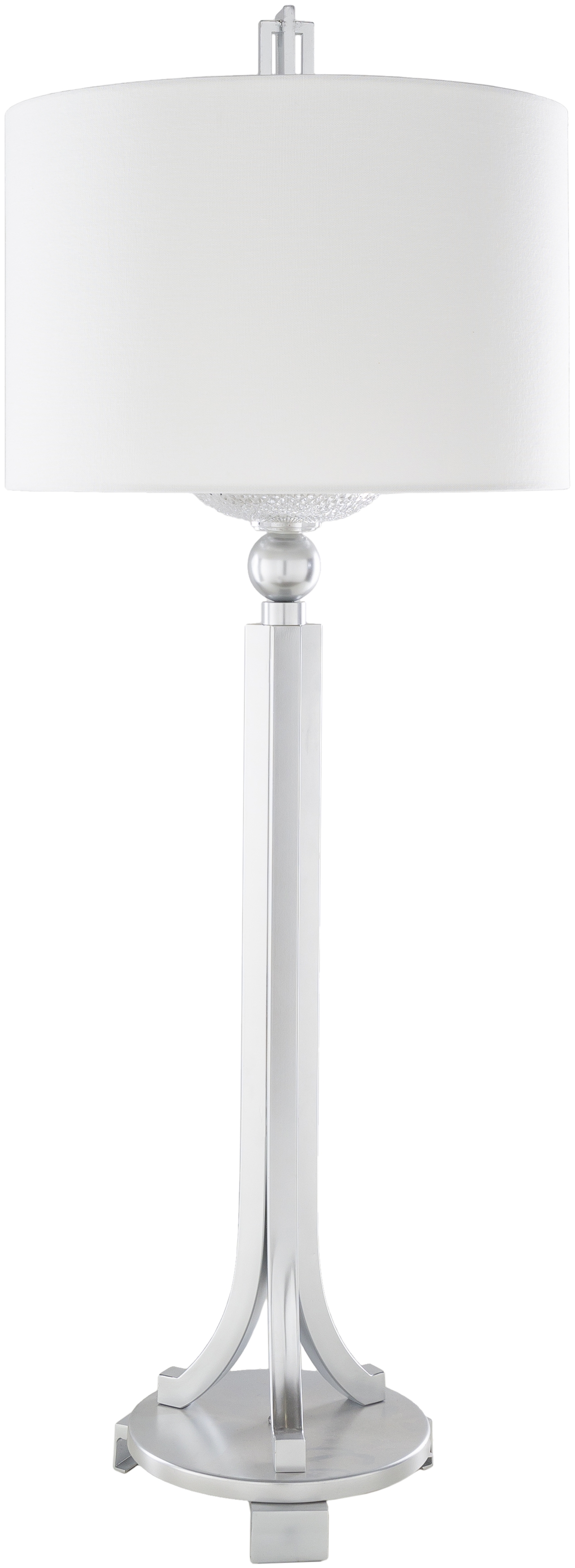 Gustav Metallic - Nickel Painted 39"H x 15"W x 15"D Accent Table Lamp - Image 0